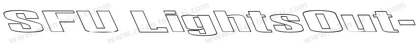 SFU LightsOut字体转换